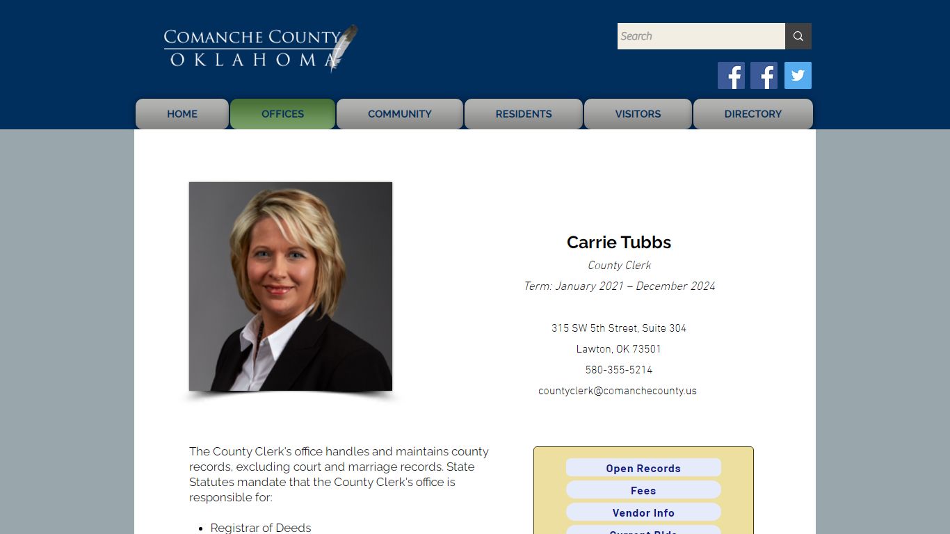 County Clerk | Comanche County
