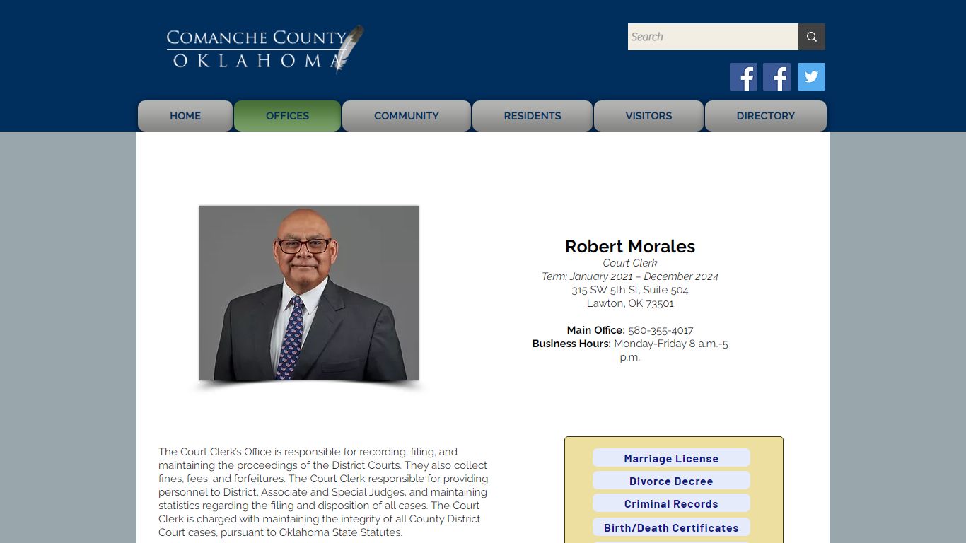 Court Clerk | Comanche County
